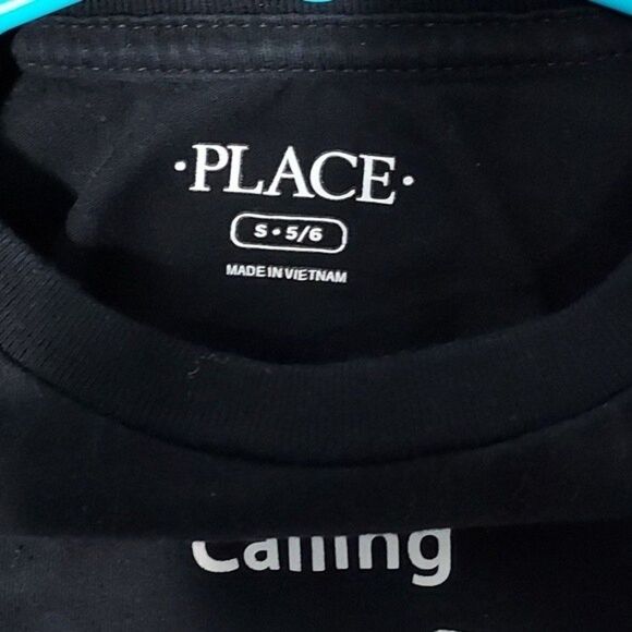 Place Black S 5 Black Video Games Calling Long Sleeve Graphic T-Shirt Tee Shirt - Picture 2 of 4